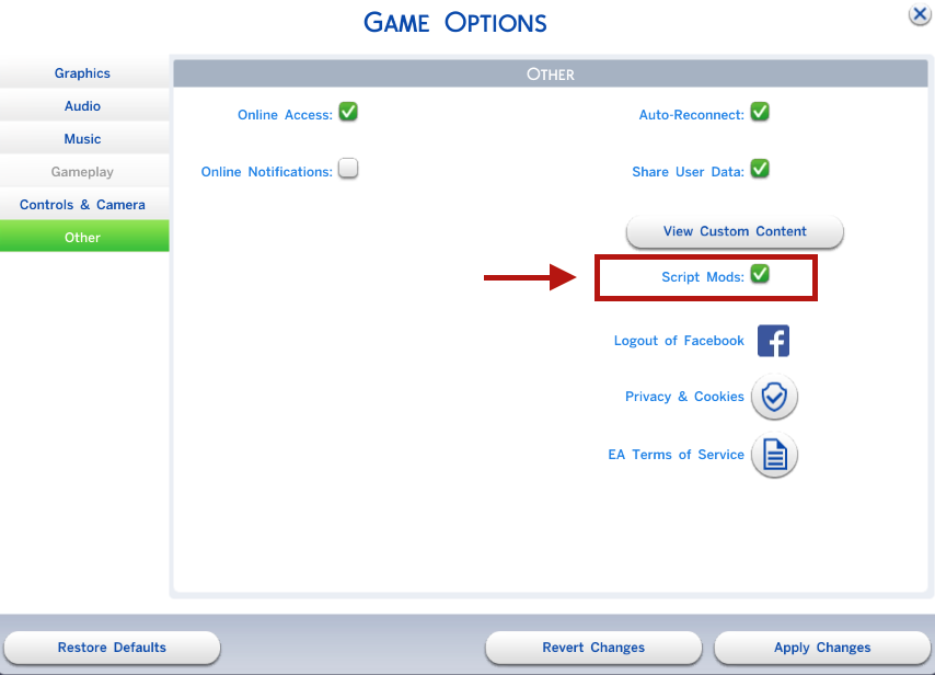 sims 4 how to activate mods